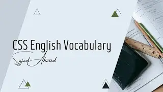 CSS vocabulary PMS