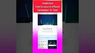 Text-tosound effects Generator AI Tool | Audiobox #audiobox