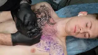 Тату на груди 