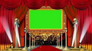 Green Screen effect Red Curtain Intro
