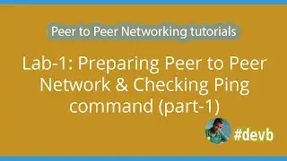 Lab-1 : Preparing Peer to Peer Network & Checking Ping command (part-1)