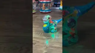 Electric Walking Dinosaur Toy for Kids - Light Up, Roaring Sounds & Fun Music!