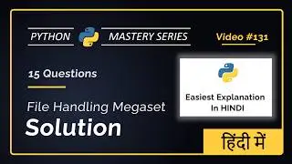 File Handling Megaset Solution in Python | 15 Programs Explained Fast | Read, Write, Append
