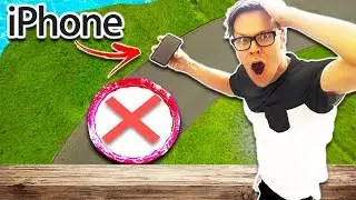 Dropping iPhone X from rooftop into a Pool of Oobleck from 60 ft!