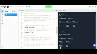 CIS 095 SQL Starter Example Rundown