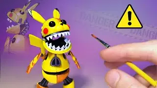 I turned Pikachu into FNAF animatronic out of clay
