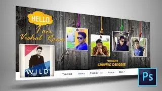 Facebook Cover Page Design in Photoshop Tutorial | Vishal Rana