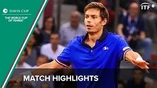 Mahut Plays a Shot From the Stands! | Davis Cup | ITF