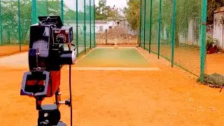 🏏Batting Practice With LEVERAGE iBOT 360 Bowling Machine