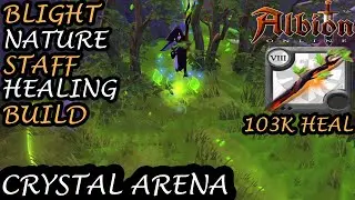 Blight Nature Staff Healing Build - Crystal Arena (Bronze 1) - Albion Online - Rank Up Match!