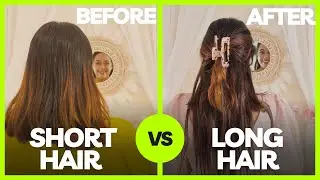 How to Turn your SHORT HAIR INTO LONG within 2 mins ? Use @fullshinehair7290  #hairextensions