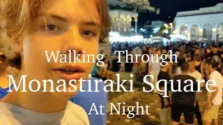 Monastiraki Square At Night - Athens, Greece
