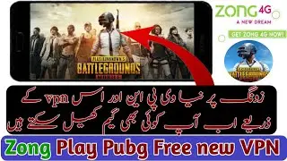 Pubg Free Play On Zong Free Internet || Zong v2ray New VPN