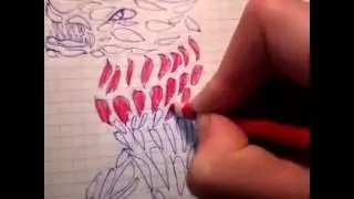 Рисую тигра в отрывках