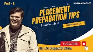 Functions in C | Programming in C | Placement Preparation for CSE | Tech Placement