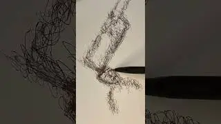 scribble art #shorts #scribbleart #drawing #coratcoret #art #pendrawing #sadart #darkart #gambar
