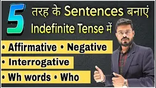 Part 3 | Affirmative Negative Interrogative Wh | Tense in English Grammar | Spoken English
