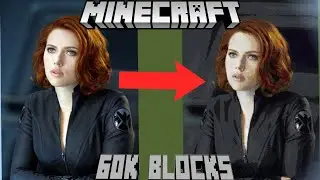 Building My Biggest MINECRAFT Pixel Art Ever!!! - Minecraft ps4