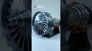 Desktop ornaments for aircraft turbofan engine