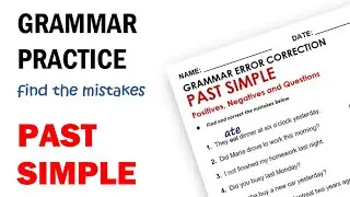 Past Simple -  Error Correction