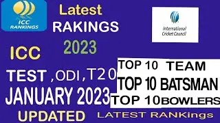 Icc Announced latest Ranking 2023 Latest Icc odi t20 &test Ranking 2023 !MH Sports!