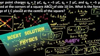 NCERT Solution Electric Charge And Field Class 12 Important questions