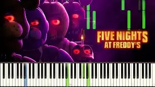 Main Theme from Five Nights At Freddy's The Movie (Synthesia Piano Tutorial)