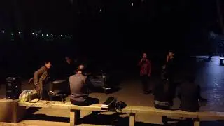 Playing Music at night, Quzhou, China 2012