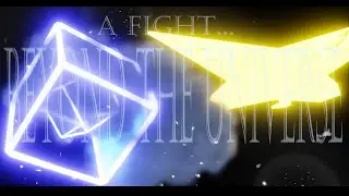 A fight beyond the universe (The hypercube god vs the Starcanon) - 3d blender animation