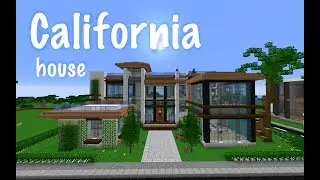 CALIFORNIA house in Minecraft!!! Building Timelapse