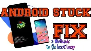 How to fix Android stuck on boot loop Restarting on Revvl V 5G Samsung phones or tablets 💯