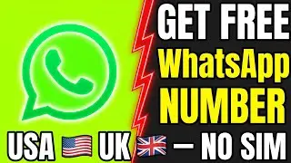 Free Virtual WhatsApp Number 2026 - US/UK Number Instantly (Free Us Number)