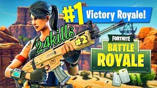 Fortnite # 1 24kills Playing squad   /Fortnite Mobile