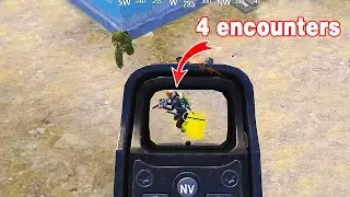 I have fought him 4 times in one match | 1vs4 PUBG Mobile