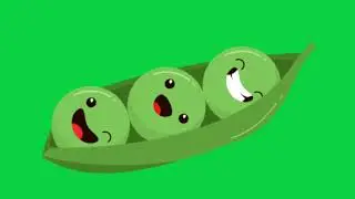 animated vegetables dancing green screen 