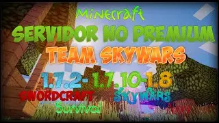 Minecraft Team Skywars NO Premium 4vs2 SUPER HADRCORE!