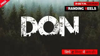 Urban Jungle Font Name Reels Video Editing Tutorial || Jungle Photo Editing - Anand Raj Editing 🔥
