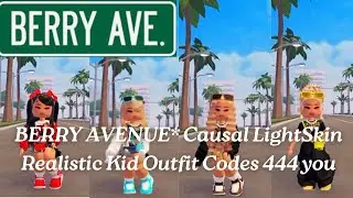 BERRY AVENUE*Causal Lightskin Realistic Kid Outfit Codes( Blush Fashion Doll)