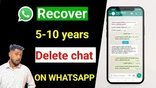 Whatsapp deleted messages recovery 2023 |Whatsapp deleted chat recovery|Delete call history recovery