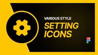 Multiple Methods : How to Design Setting Icon in Figma