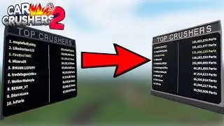 Dortios has OVERTAKEN BSOD10 for #1 in parts in Car Crushers 2