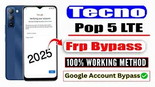 Tecno Pop 5 Lte Frp Bypass 2025 ✔ Tecno Pop 5 Lte (Bd4a) Frp Bypass✔ Apps Not Opening✔ Android 11✔