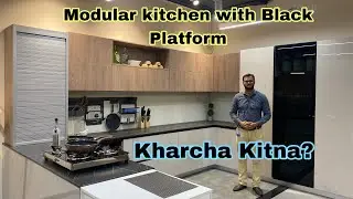 Kitchen Design with Affordable 2-Tone Laminates, Ozone Accessories, and Modern Appliances