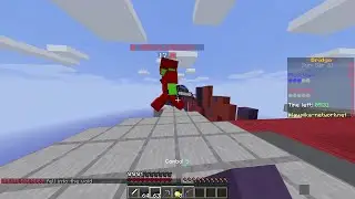 Trolling a noob player in minecraft bridging pvp / CAPTAIN UMAR PLAYZ