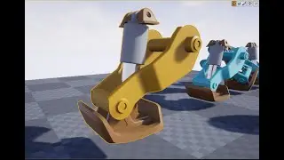 Look at controller in local relative coordinates UE4 hydraulic cylinder example unrotate vector FAST