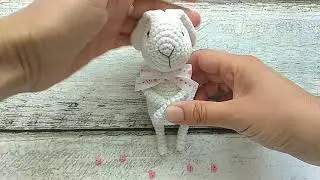 Вязаный мини зайка. Обзор | Crocheted bunny