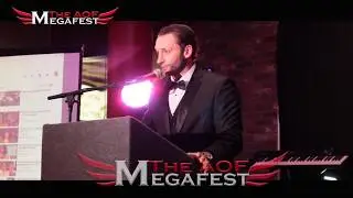 Actor Ian Lauer Receives his Legendary Stunt Award From Michael DePasquale and Bob Goldman at AOF