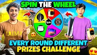 Each Round Different Prize 🎁 Challenge 😰 | Richest Spin The Wheel😱 Who Wins? - Garena Free Fire