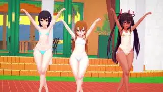 【Trio lolis】 Shake it (Sistar) 【MMD 4K 60fps】