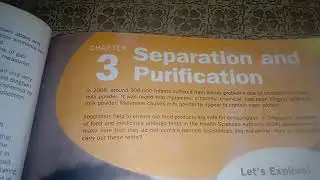 O-level chemistry Chapter 3, Separation and purification